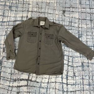 OLD NAVY Military Utility Shirt Men’s Large Button Up Shacket Gorpcore EUC
